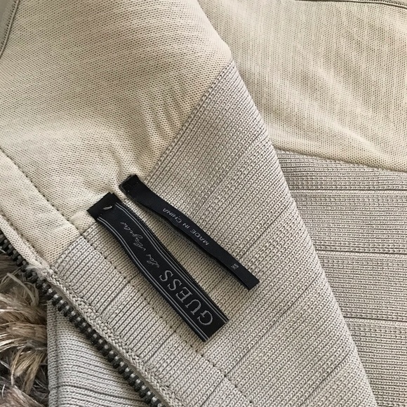 Guess Off-Shoulder Grey Bodycon Dress with Sequin Embellishment Size XS - Picture 4 of 5